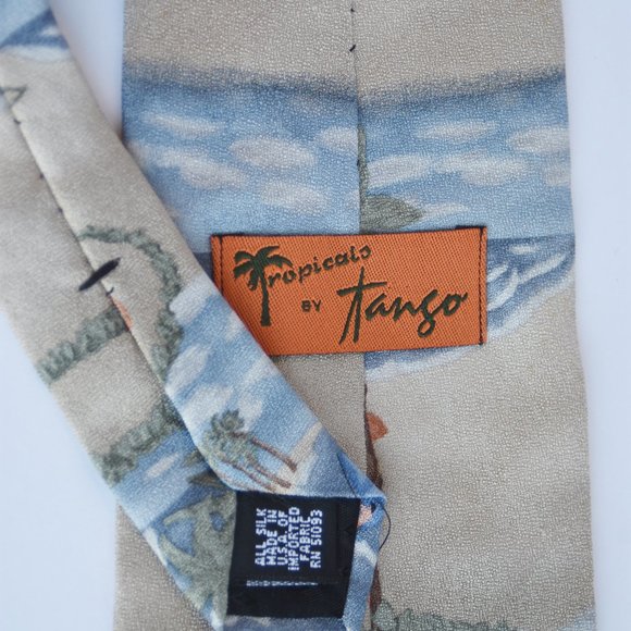 Set of 4 100% Silk Tropicalo Ties by Tango - Picture 8 of 10